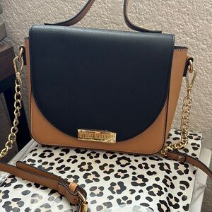 Steve Madden Black and Tan Women's Bag